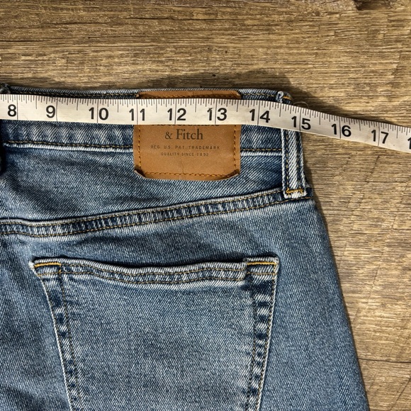 Abercrombie Fitch Jeans Mens 30x32 Blue Signature Stretch Athletic Slim Skinny - Picture 7 of 8